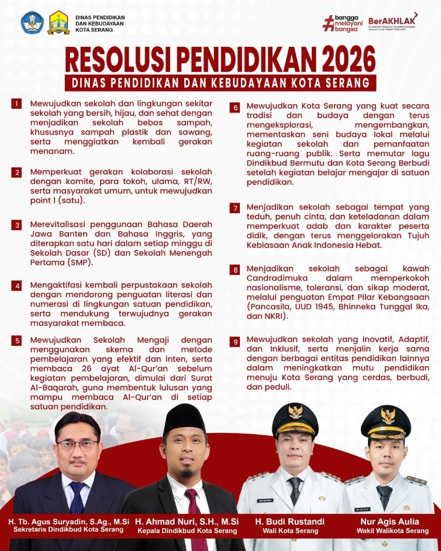info resmi Disdikbud Kota Serang
